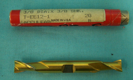 BRUBAKER TOOL CORPORATION 86114 HSS TTT NIT DE.2 FLT. ENDMILL 3/8 DIA X 3/8 SHK