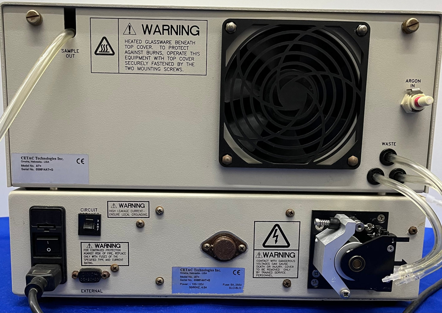 NÉBULISEUR À ULTRASONS CETAC TECH U-5000AT+ / AT+ (SPECTROMÉTRIE ICP) POUR LA RÉPARATION DE PIÈCES 