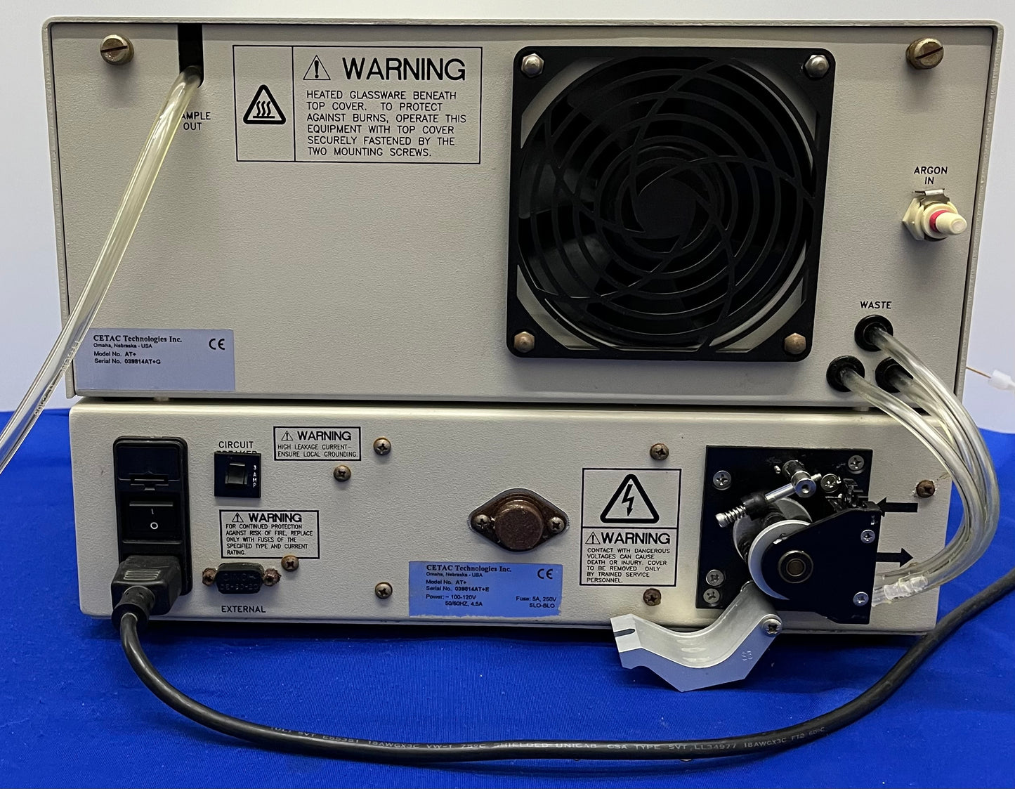 NÉBULISEUR À ULTRASONS CETAC TECH U-5000AT+ / AT+ (SPECTROMÉTRIE ICP) POUR LA RÉPARATION DE PIÈCES 