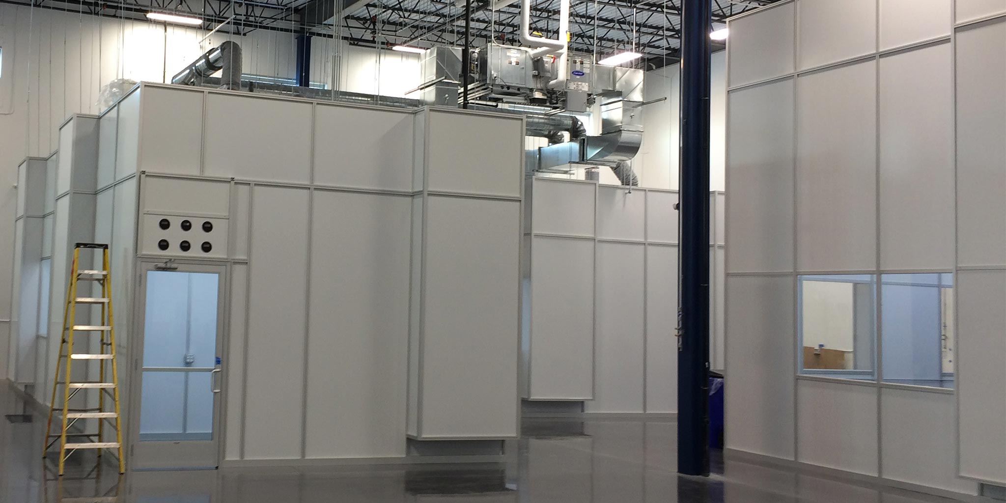 mmbt metro cad hard wall cleanroom two rooms white