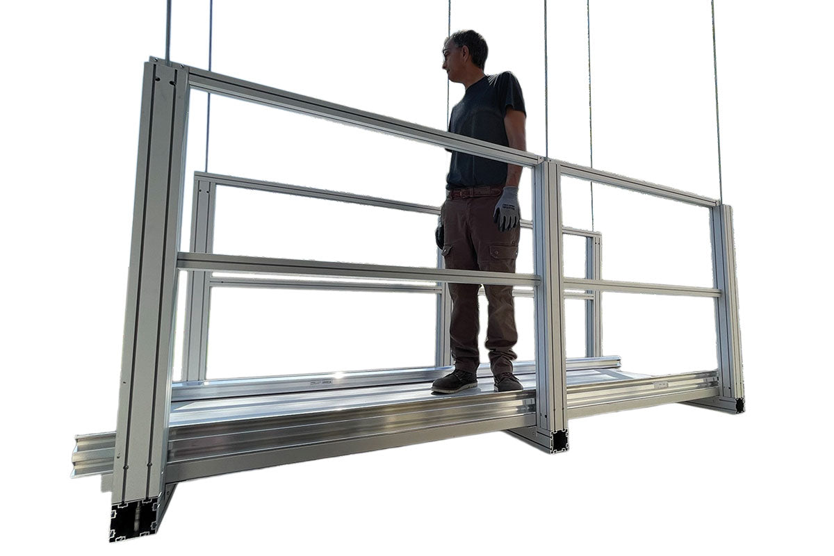 person-on-aluminum-extrusion-cleanroom-catwalk-change-filters