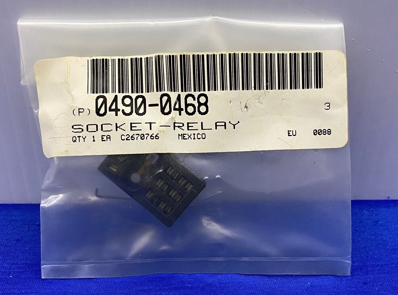 HP / AGILENT 0490-0468 SOCKET - RELAY WITH CAPTIVE RELAY HOLDER SPRING