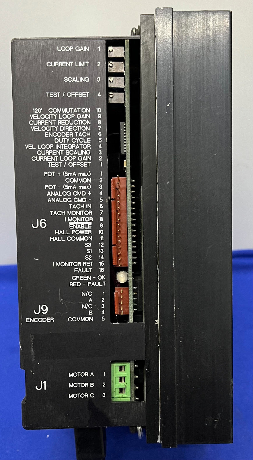 KOLLMORGEN SILVERLINE ROL-20012-0000 LINE OPERATED ANALOG SERVO AMPLIFIER -PARTS