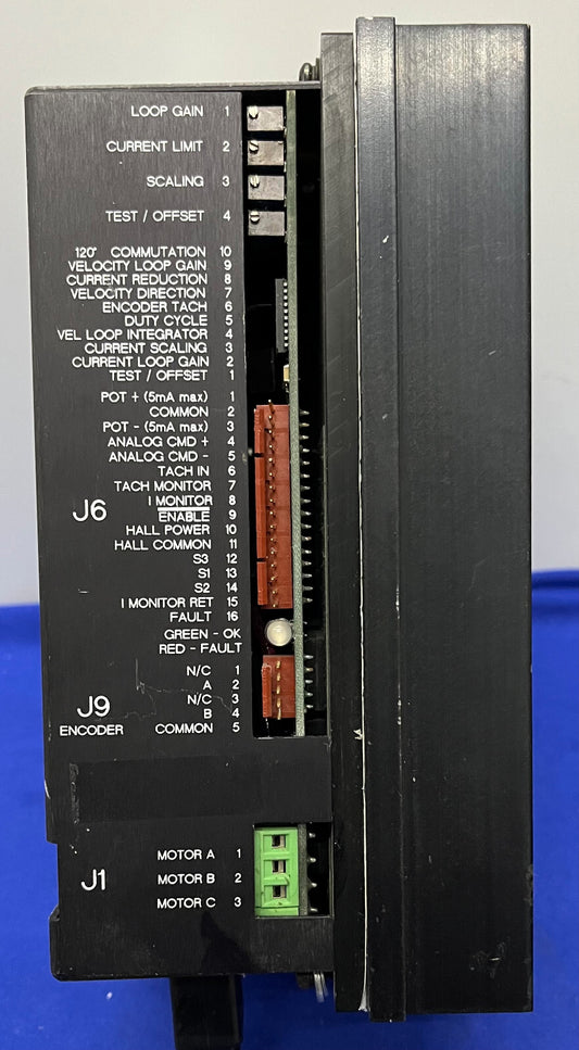 KOLLMORGEN SILVERLINE ROL-20012-0000 LINE OPERATED ANALOG SERVO AMPLIFIER -PARTS
