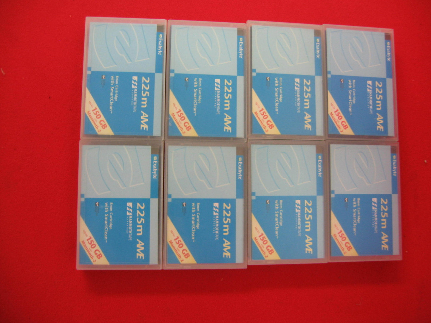 EXABYTE MAMMOTH-2 225M AME 8 MM TAPE CARTRIDGE W/SMARTCLEAN UP TO 150 GB