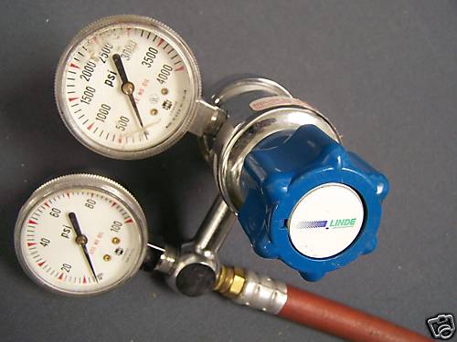 LINDE GAS REGULATOR MODEL??  SG ???5-320 SINGLE STAGE W/2 USG 0-100 & 0-4000PSI