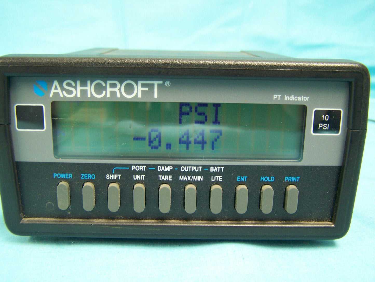 Ashcroft® PT DIGITAL PRESSURE INDICATOR BENCH TOP TEMP RANGE 32° to 120°F