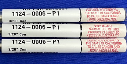 PACE 1124-0006-P1 CONICAL SHARP SOLDER EXTENDED TIP 3/28” - 1 LOT QTY 3