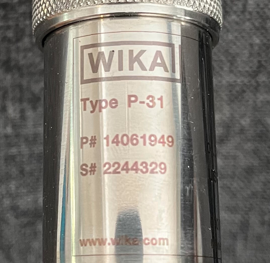 WIKA P-31 PRECISION PRESSURE TRANSMITTER P# 14061949