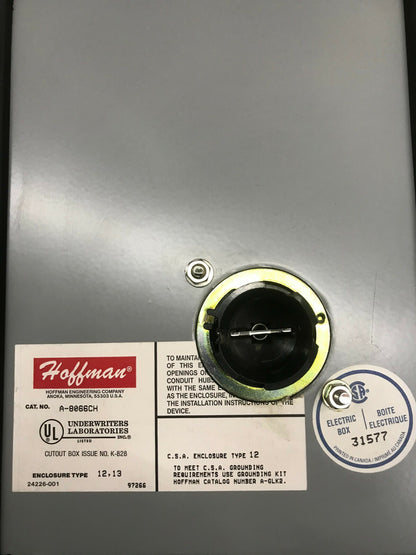 HOFFMAN A-8066CH ENCLOSURE ELECTRIC BOX