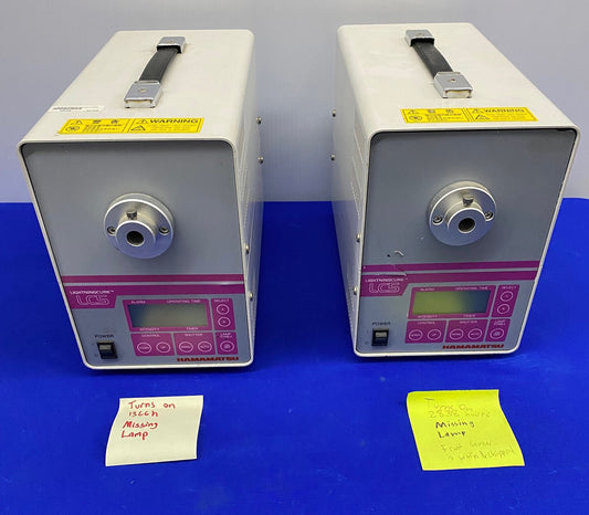 HAMAMATSU PHOTONICS KK LIGHTNINGCURE LC5 / L8333-01 SPOT LIGHT SOURCE 1 LOT OF 2