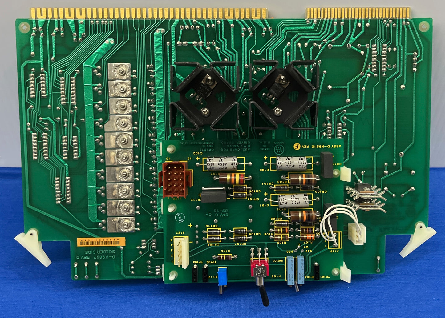 VARIAN HIGH VOLT VAL. DRIVER BOARD D-K9827 REV. D COMP. SIDE UL94V-0 D-9828 RevM