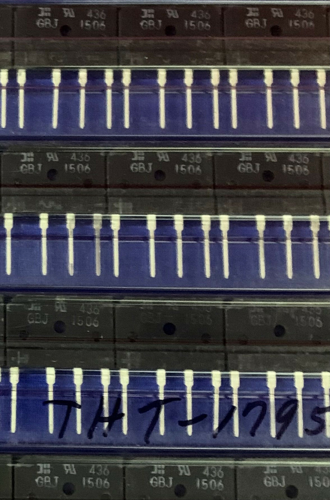 1 LOT 5 TUBES - TOTAL QTY OF 75 Bridge Rectifier Single Phase GBJ1506 GBJ 1506