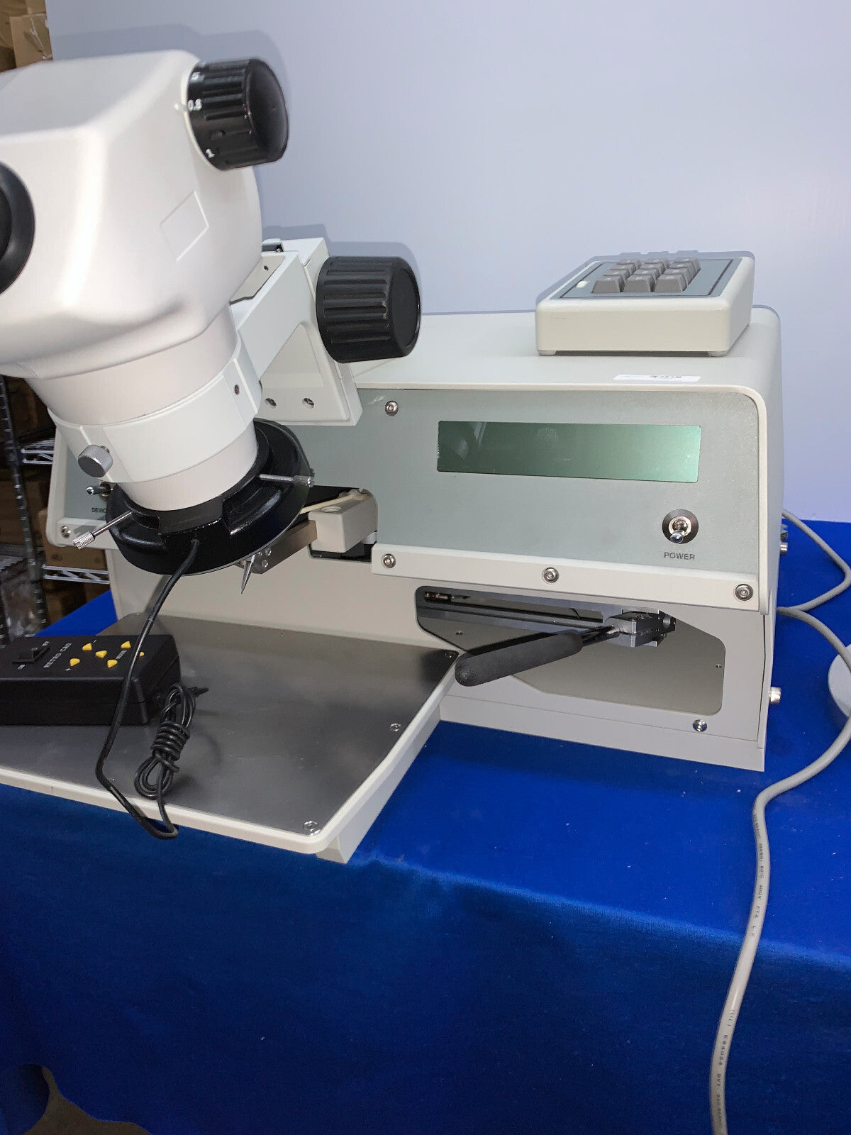 WEST-BOND 70PTC WIRE BOND PULL TESTER W/MICROSCOPE & WF10X/22 EYEPIECES