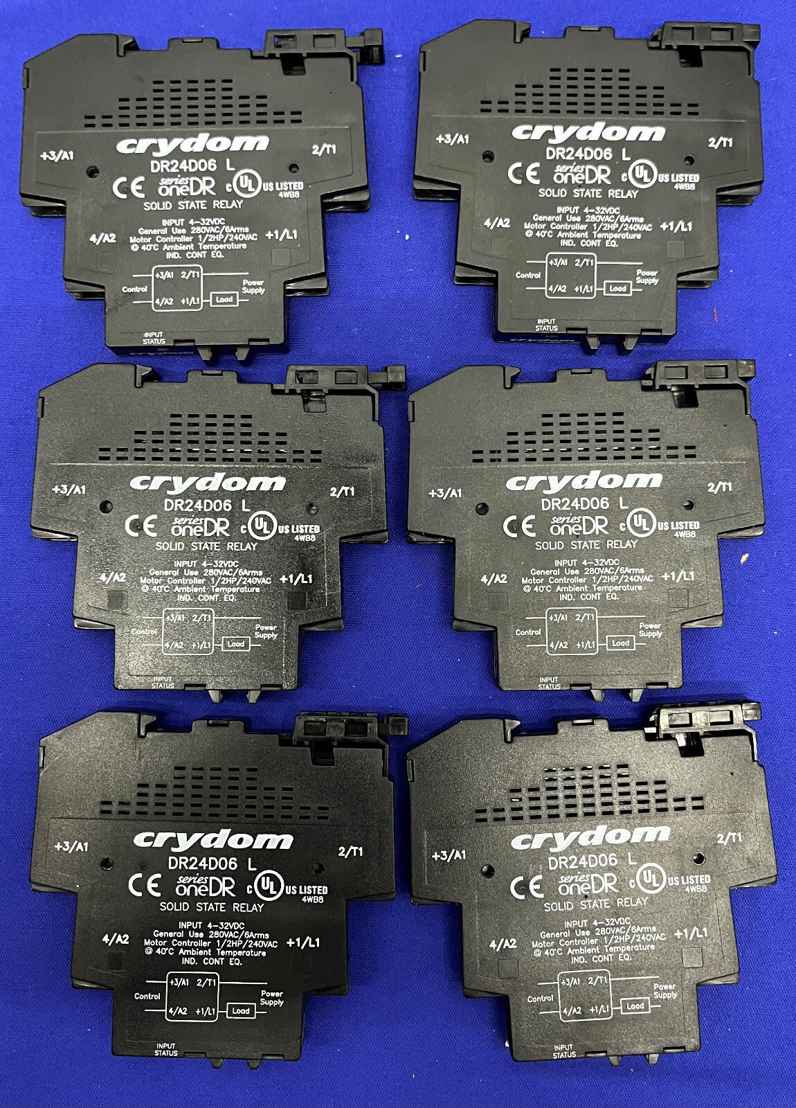 CRYDOM DR24D06 SOLID STATE RELAY, DIN RAIL 6 AMP,