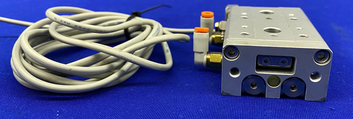 SMC MXS8-20 / MXS820 SLIDE TABLE & D-M9PW / DM9PW PROXIMITY SWITCH