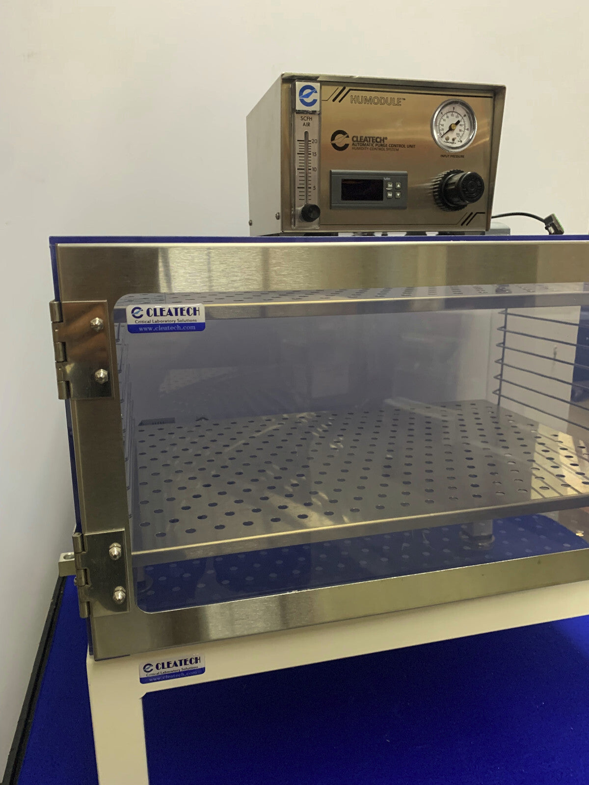 ESSICCATORE DI UMIDITÀ CON CONTROLLO AUTOMATICO DI SPURGO CLEATECH HUMODULE CON MOBILE/SUPPORTO