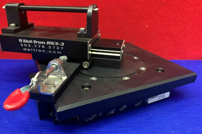 Glissière à rouleaux croisés Del Tron RS3-3 avec glissière Parker 4450-DM et dispositif de rotation