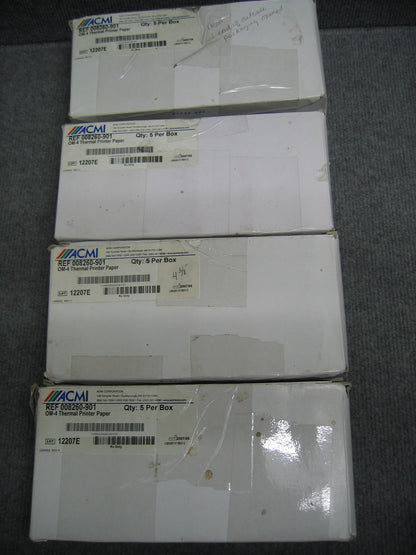 ACMI REF 008260-901 OM-4 THERMAL PRINTER PAPER LOT 12207E