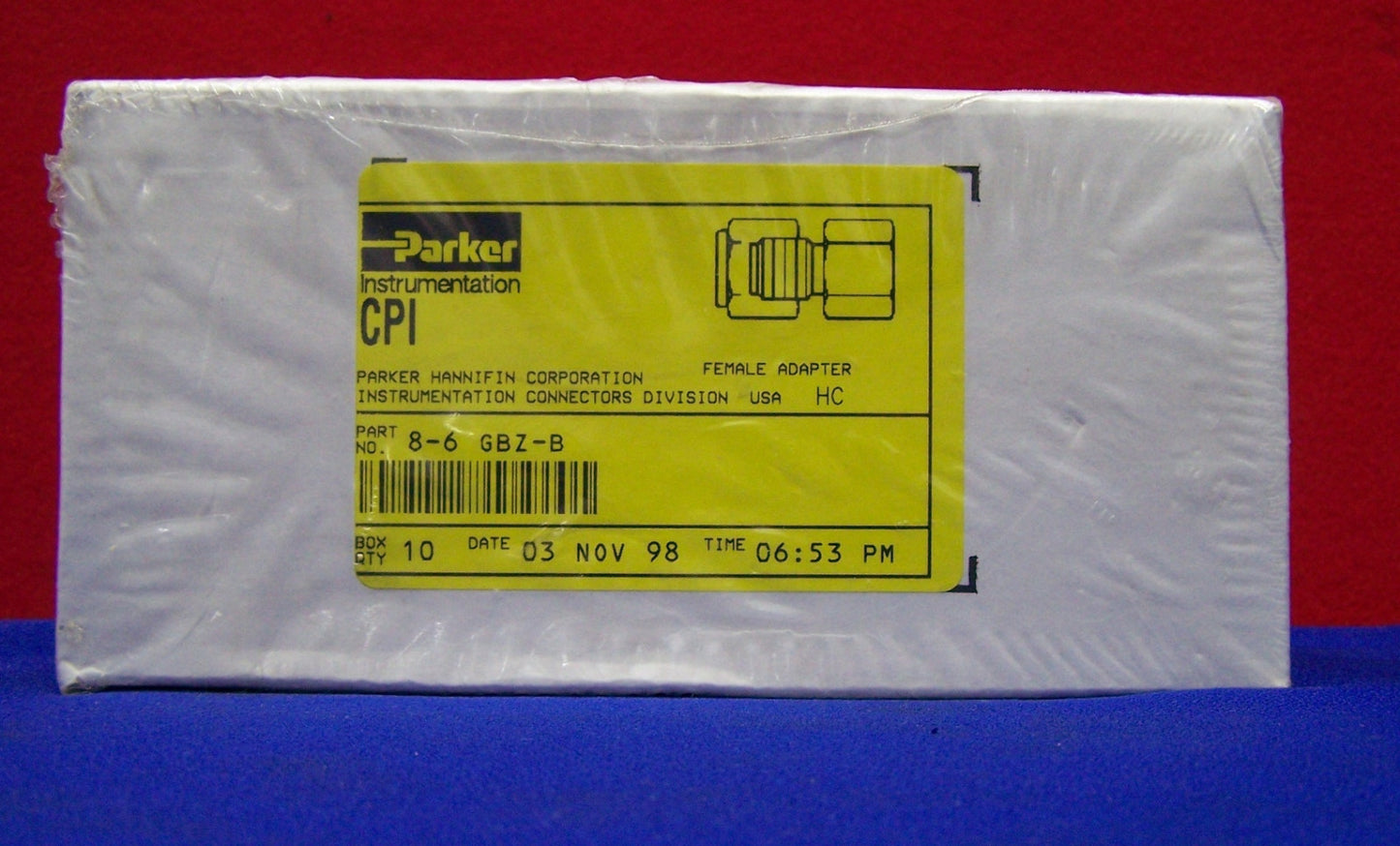PARKER INSTRUMENTATION HANNIFIN 8-6 GBZ-B MESSING-WEIBLICHE ADAPTER