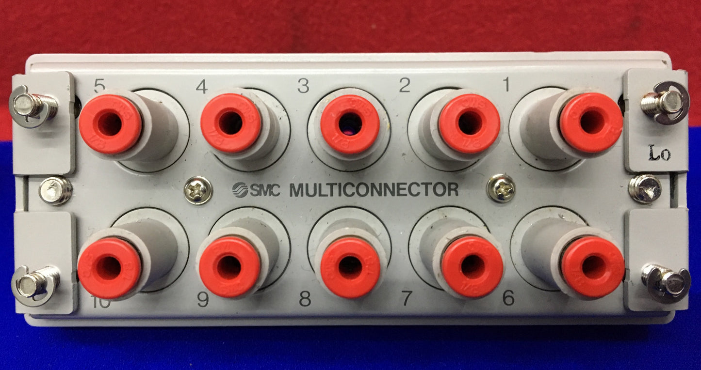 QTY OF 2 - SMC MULTICONNECTORS 10 PORT