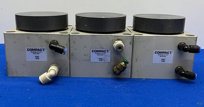COMPACT INCH SQUARE BODY CYLINDER S3X1 BORE: 3 STROKE: 1 Lot of 3