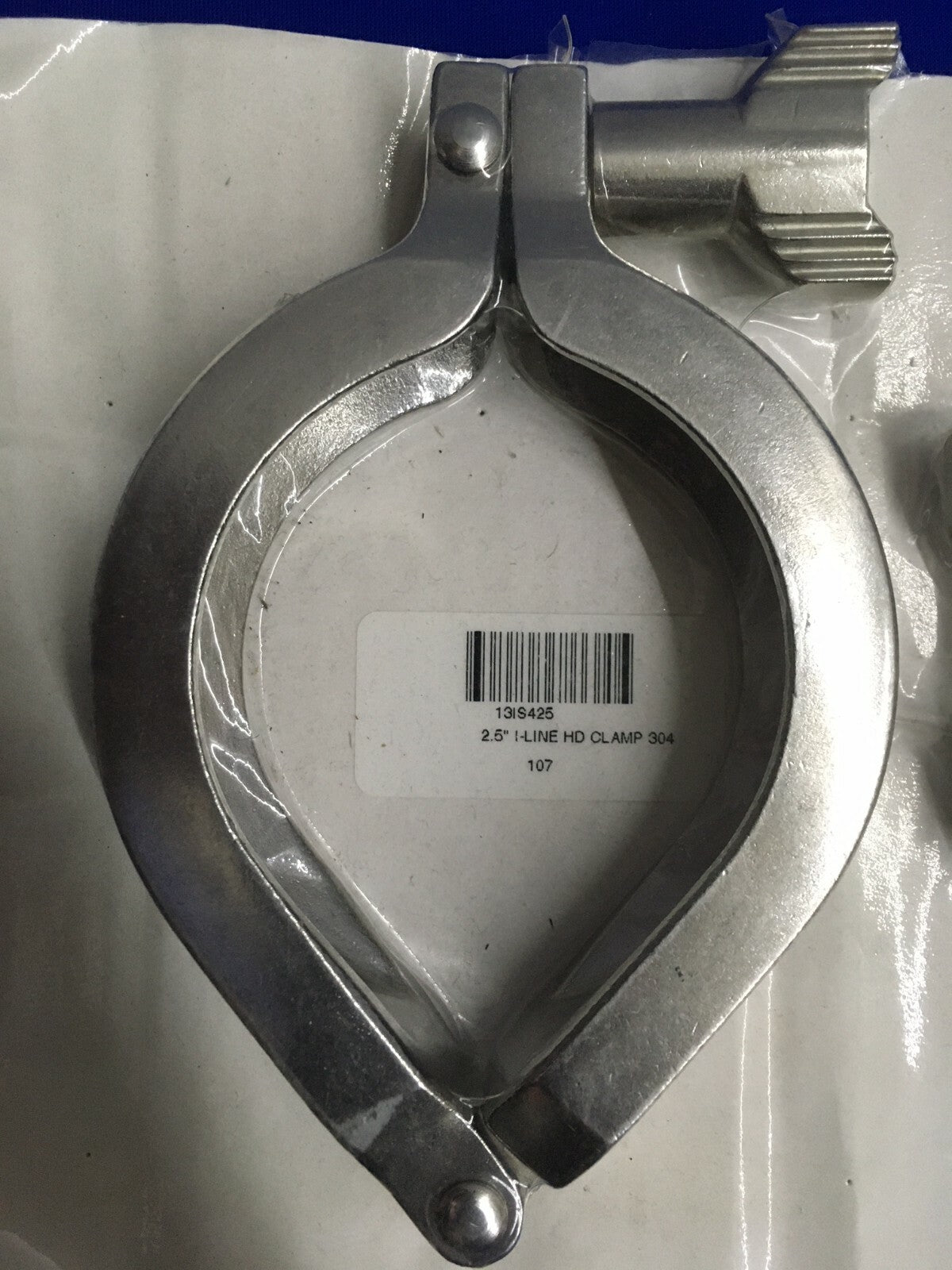 1 LOT OF 2 - 13IS425 / 13IS42.5 2.5" I-LINE HD CLAMP 304 107