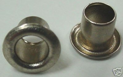 Circon Eyelets Rolled Flange Brass Nickel LOT of 100ea CE-126-BN