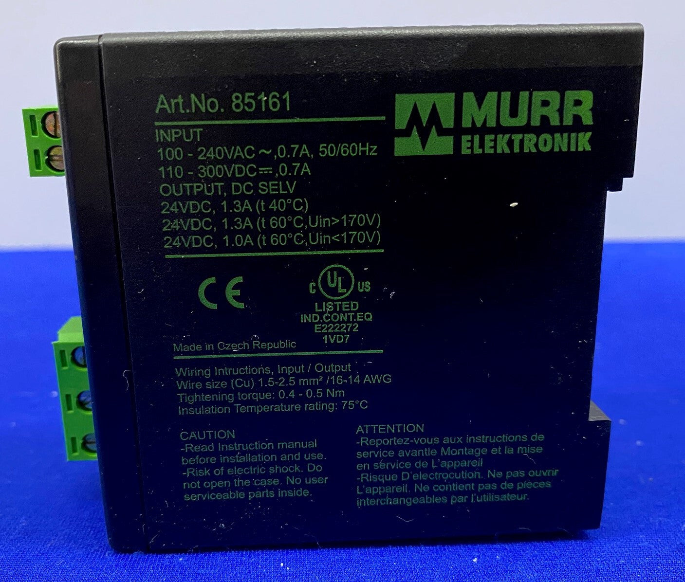 MURR ELEKTRONIK ART.NR. 85161 SCHALTNETZTEIL