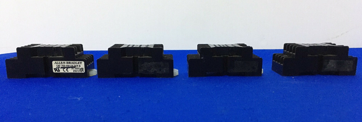 1 LOT QTY OF 4 - Allen-Bradley AB 700HN1228B / 700HN1228B SER B RELAY SOCKET