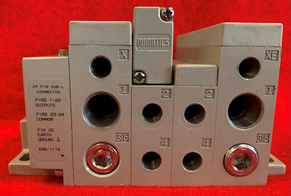 NUMATICS SOLENOID PNEUMATIC VALVE ASSEMBLY BANK 051BA4Z2MN00061
