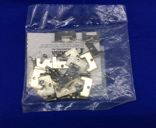 1 PKG OF 20 CLIPS/SCREWS - OMEGA MH-JP-10 JACK PANEL ACCESSORIES/MOUNTING CLIPS
