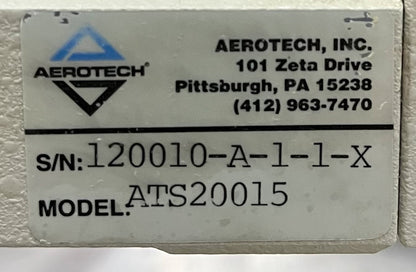 AEROTECH ATS20015 & 20015-40P MOTORIZED X-Y LINEAR STAGE APPROX 150MM 6" TRAVEL