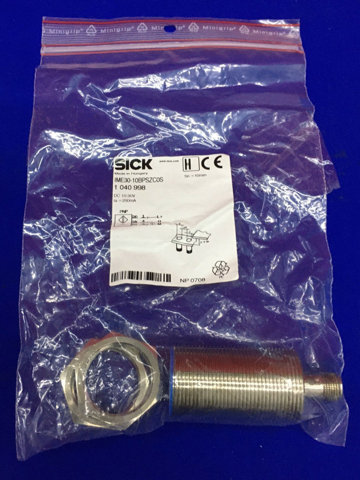 SENSORE DI PROSSIMITÀ SICK IME30-10BPSZC0S 