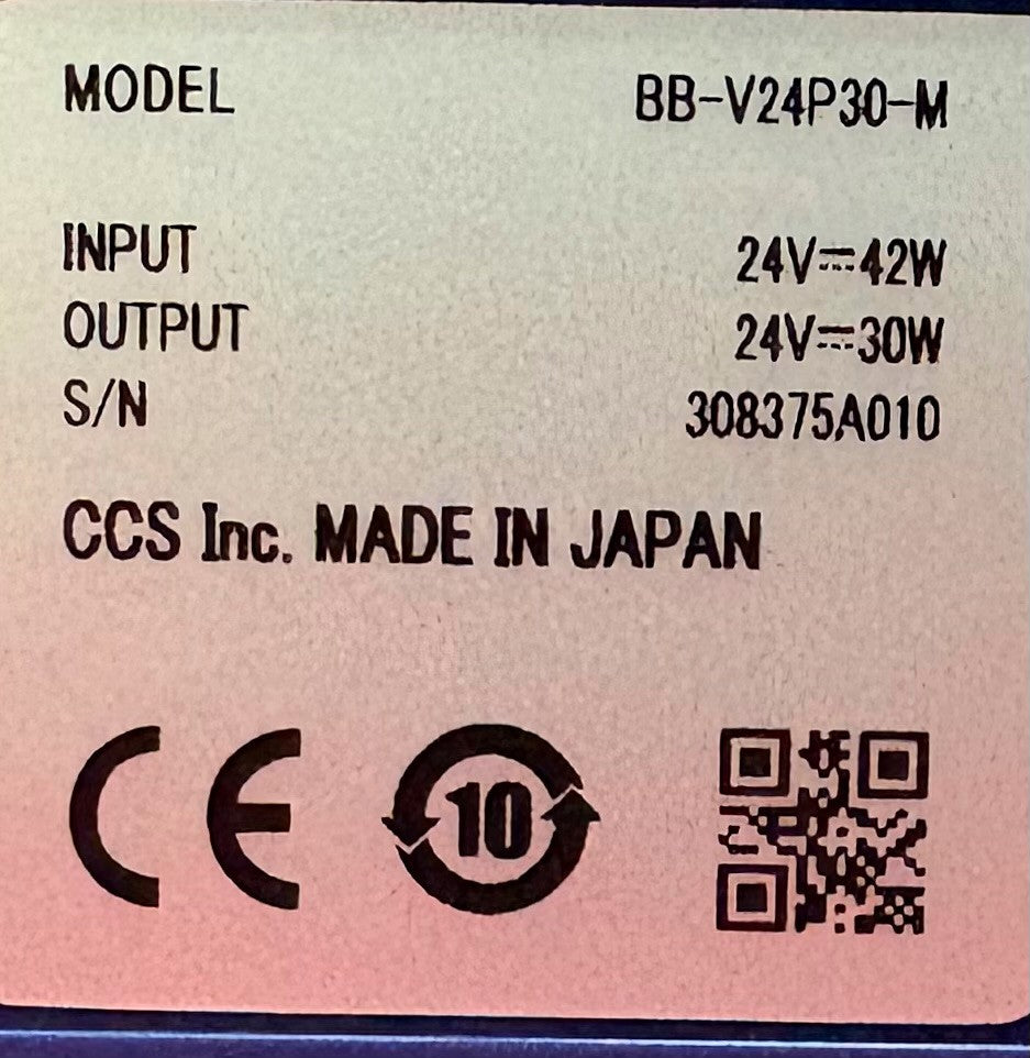 CCS BBV24P30-M / BB-V24P30-M LED LIGHT MASTER CONTROL UNIT 24VDC - PARTS/REPAIR