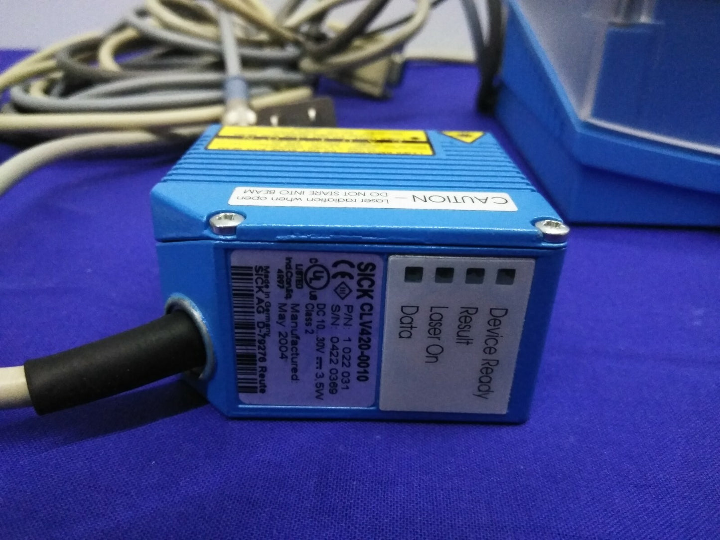 SICK BAR CODE SCANNER CLV420-0010 & MODEL CDM420-0102 INTERFACE/ CONTROL UNIT