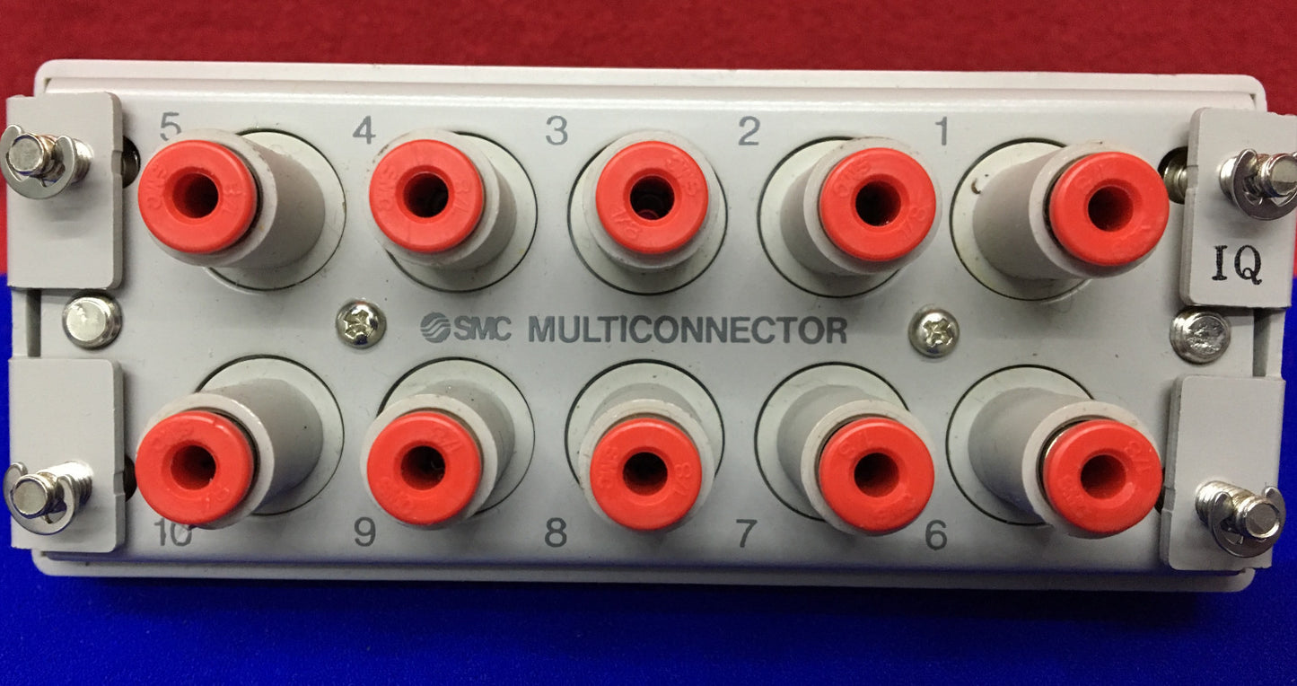 QTY OF 2 - SMC MULTICONNECTORS 10 PORT