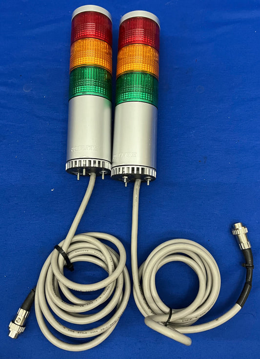 PATLITE® LME-_02UW SIGNAL TOWER STACK LIGHT SIGNAL RED/YELLOW/GREEN 1 LOT QTY 2