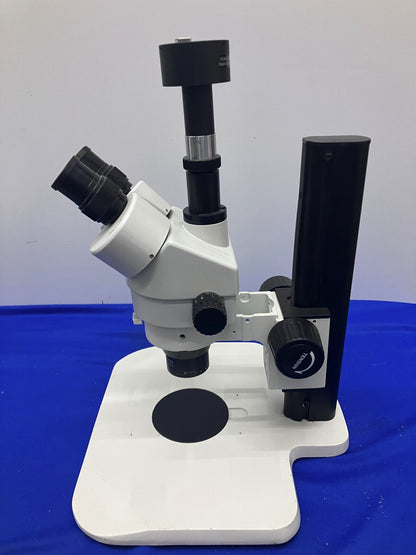 NON BRAND TRINOCULAR STEREO ZOOM MICROSCOPE MAGNIFICATION IS 7-45X 10X EYEPIECES