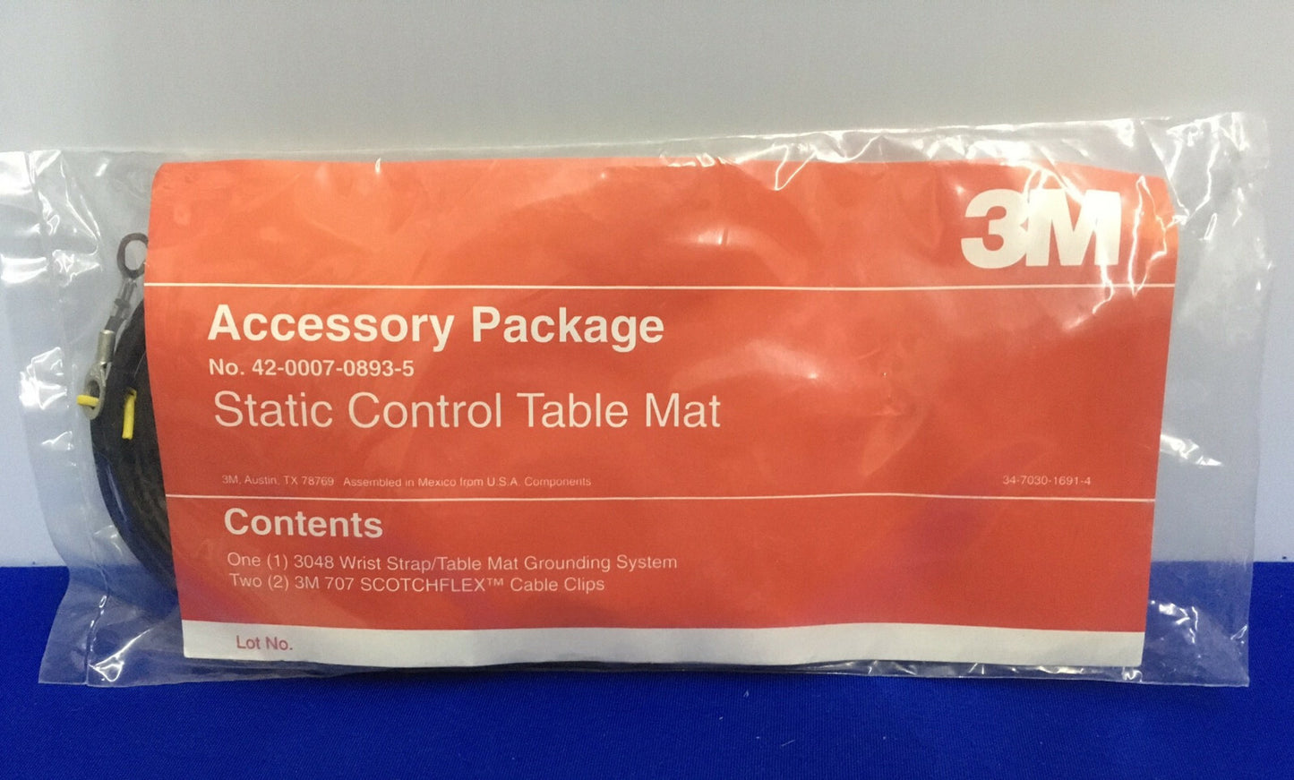 3M 42-0007-0893-5 / 42000708935 STATIC CONTROL TABLE MAT ACCESSORY PACKAGE