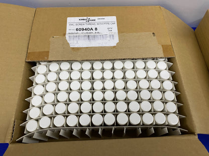 KIMBLE CHASE 60940A 8 / 60940A-8 VIAL SCREW THREAD W/ PTFE CAP - 2 PKGS OF 144EA