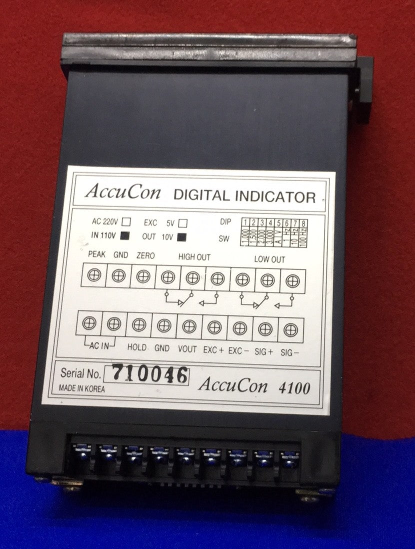 ACCUCON 4100 DIGITAL INDICATOR IN 110V OUT 10V