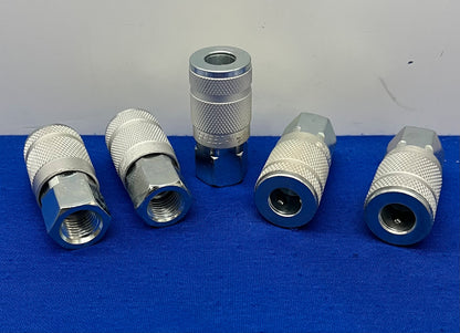 SPEEDAIRE QUICK CONNECT HOSE COUPLING 1/4” HOSE FITTING SIZE - 1 LOT QTY 5