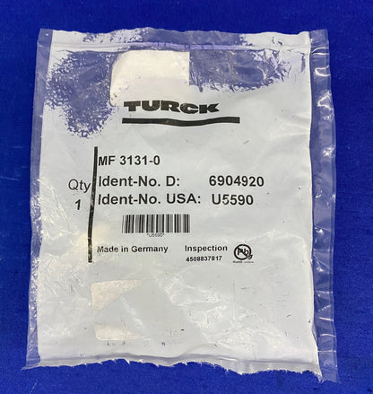 TURCK  6904920 / U5590 3 PIN PLUG MF 3131-0 / 3131.0