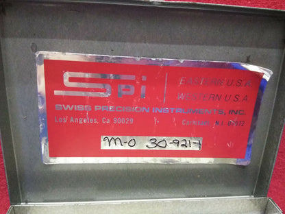 SWISS PRECISION INSTRUMENTS MO 30-921-1 PLUG GAUGES MISSING GAUGES 0.01 & 0.034