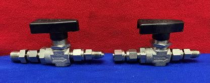 Lot of 2 FLOLOK Stainless Steel 312-K-BLK-XP98 Ball Valve