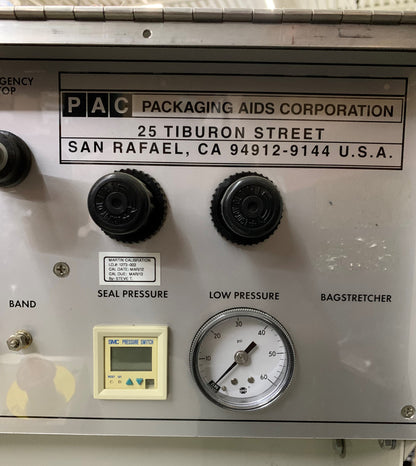 PAC PACKAGING AIDS MEDVAC GA18 MEDICAL BAG VACUUM IMPULSE SEALER 230V
