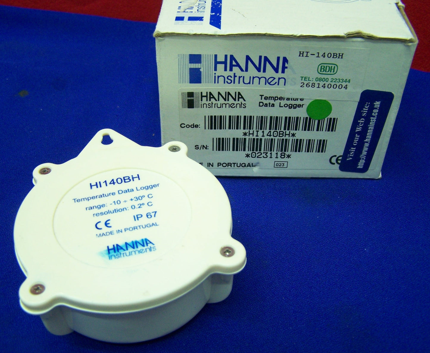 HANNA QTY 1 HI140BH & HI140AH DATA LOGGERS QTY 1 HI92140 SOFTWARE QTY 2 HI90140