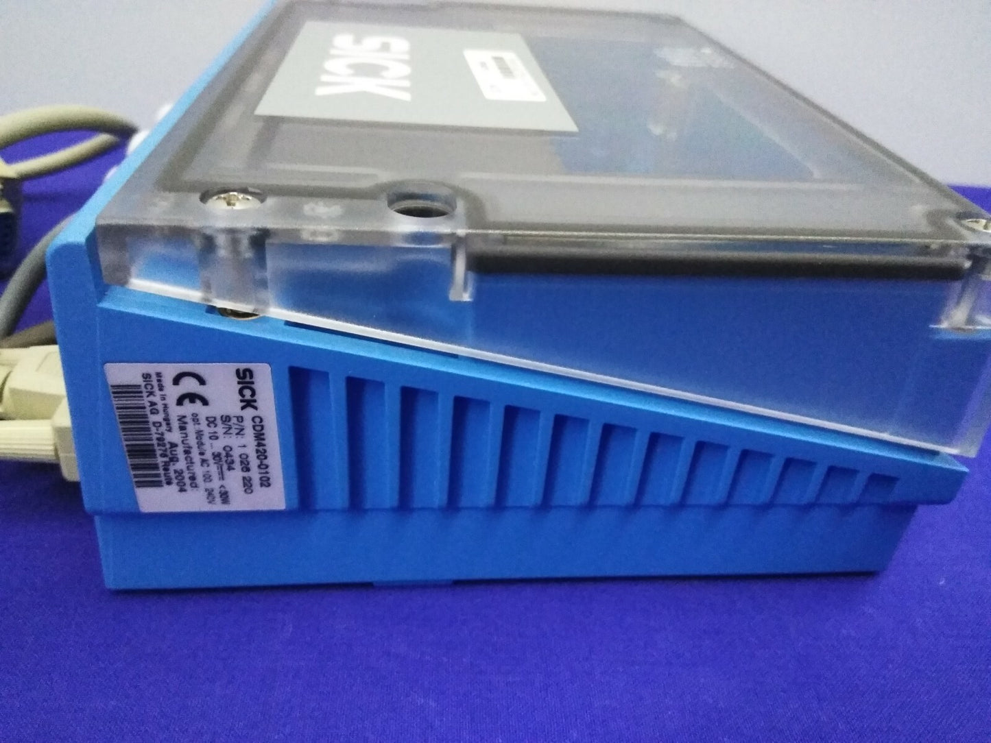 SICK BAR CODE SCANNER CLV420-0010 & MODEL CDM420-0102 INTERFACE/ CONTROL UNIT