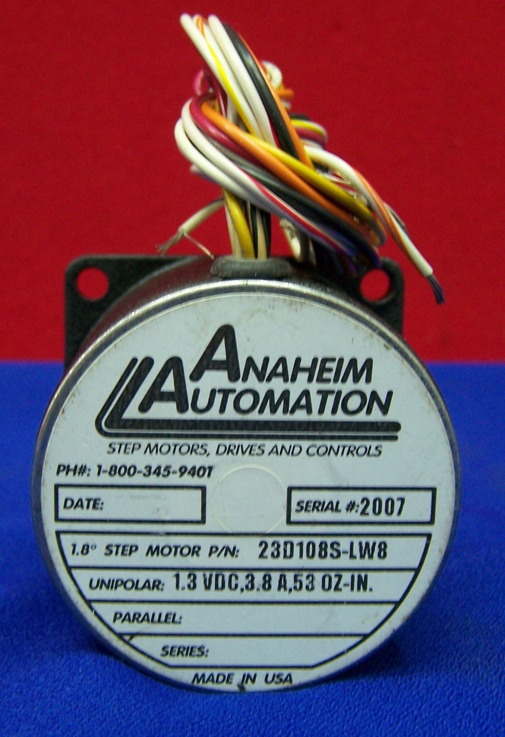ANAHEIM AUTOMATION 23D108S-LW8 STEPPER MOTOR